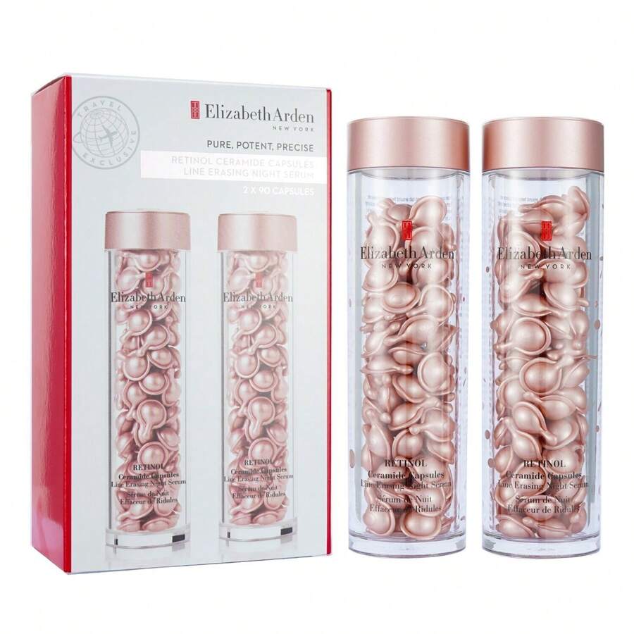 ELIZABETH ARDEN Ceramide Retinol Capsules - Line Erasing Night Serum Duo - 2x90caps - Multicolor - View 1