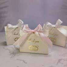 10件装新款创意迷你感谢简约创意烫金礼盒包装婚礼回礼糖果盒结婚糖果袋生日派对化妆品包装盒圣诞节 - 波浪蓋 - 查看 6