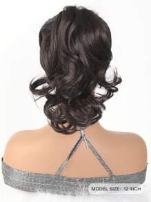 Elegant Claw Clip Ponytail - Short Curly Wavy Look, Synthetic Hair Extensions For Daily Chic, Easy-To Attach Hair Accessory For AlI Occasions - Black Brown - View 6