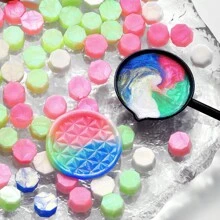 BAOFALI 100 PCS Colorful Aurora Wax Beads For Wax Seal Stamp/100 PCS Sakura Shape Sealing Wax Beads For Wax Seal Stamp