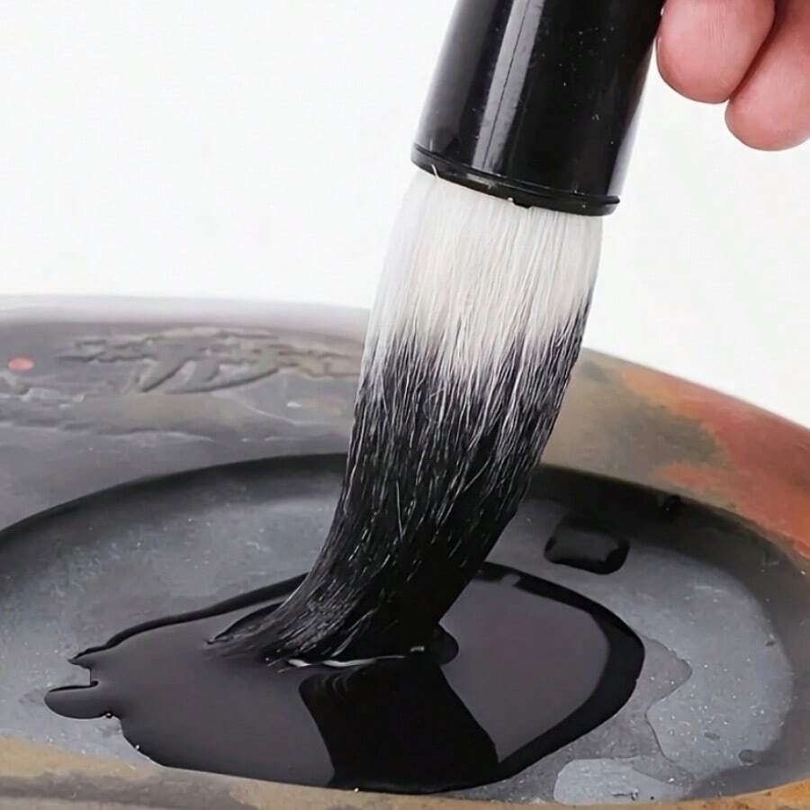 Traditioneller Tintenstein Für Kalligraphie - Chinesisches Schreibzubehör Mit Deckel