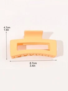 3pcs/Set Summer Orange Matte Fruit Cartoon Transparent Printed Gradient Square Hair Claw, Medium, For Parties And Cool Girls' Hairdressing Accessories,Dopamine Claw Clips Hair Clips Hair Jaw Clip Hair Clamps Hair Clutch Hair Catcher Clip Fall Winter Hair Accessories For Women For Vacation Outfits Woman
