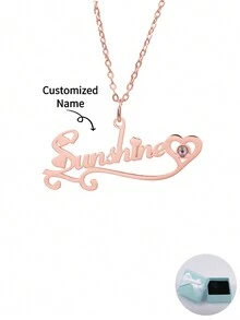 Collar colgante personalizado con forma de corazón y encaje con texto personalizado, ideal para el Día de la Madre, Día de San Valentín, Día del Padre, aniversario, ceremonia de graduación, Navidad, bendición de festivales y regalo de celebración de alta gama.