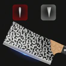 1 pieza Cuchillo de cocina inoxidable y resistente a la oxidación, especialmente diseñado para cortar carne y verduras en la cocina - Negro - Ver 3