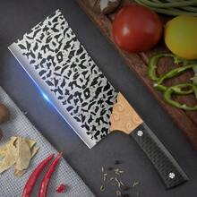 1 pieza Cuchillo de cocina inoxidable y resistente a la oxidación, especialmente diseñado para cortar carne y verduras en la cocina - Negro - Ver 8