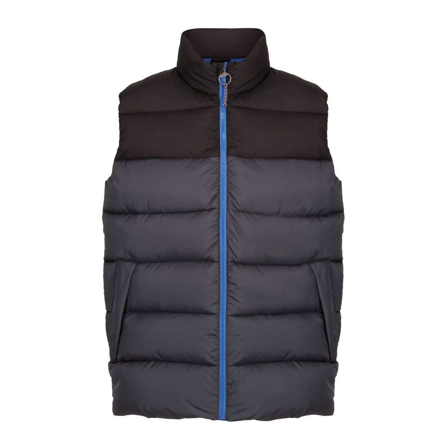 Regatta Mens Vintage Colour Block Gilet (Seal Grey/Black) - Charcoal Grey - View 1