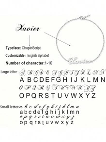 定制波西米亚风格个性化不锈钢名字脚链/手链，适合女性，带有字母设计，是送给女朋友/情侣的完美生日礼物，适合在夏季派对和海滩佩戴