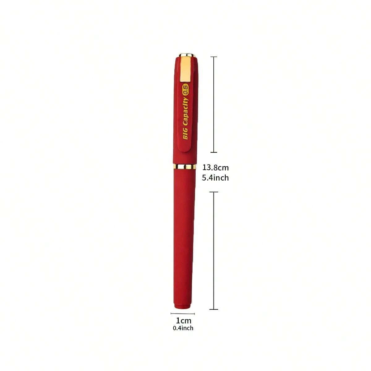 3/6pcs Press Red Gel Pen Student Stationery Water Pen Carbon Write