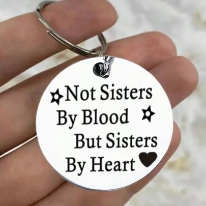 1pc Women Cute I Love You Forever Stainless Steel Keychain Gift For Sister Gifts For Family Girl Women Birthday Gift Christmas Gift New Year's Gift Party Favors Thanksgiving Day Gifts Car Accessories Bag Charm School Goth Y2k Bag Lanyards With Id Holder Car Accessories Bag Charms