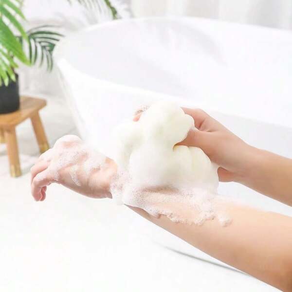 Cute Large Bath Sponge High-Grade Bath Flower Bubble Ball Couple Bathing Tool Exfoliating Scrubbing Towel Home Bathroom Decor Fall Decor Back To School