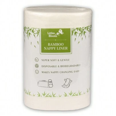 Littles & Bloomz 1 pieza Forro desechable para pañal de tela reutilizable de bebé, decoraciones y regalos familiares para baby shower