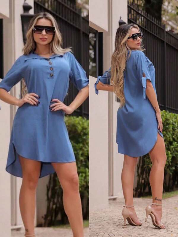 Vestido feminino chamise viscolinho camisão feminino luxo coleção verão