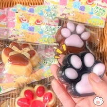 1 Màu Ngẫu Nhiên/Phong Cách Dopamine Cat Paw Squishy Đồ Chơi Sang Trọng, Mềm Mại Giảm Căng Thẳng Tiện Ích Mới Lạ, Chất Liệu Cao Cấp - Nhiều màu - Xem 2