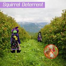 Vocheer 2 Pack Scarecrow For Garden, Squirrel Chase Away For Outside, Scare Birds Away,Repels Woodpecker, Pigeon, Sparrow From Patio, Garden, Porch, 36inch - Purple - View 4