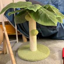 1 个猫抓柱猫抓板 12.5 英寸（约 32 厘米）高抓柱带剑麻绳适用于室内猫大猫和小猫抓柱剑麻猫抓板可爱猫抓柱（适合作为宠物礼物） - 綠色 - 查看 4