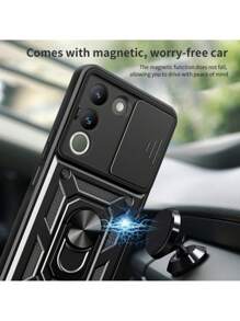 Funda Vivo V30 Lite 5g Protector Camara Case Anillo Uso Rudo+ Mica - Azul - Ver 6