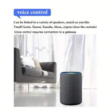 1入組WiFi智能窗簾機器人，窗簾智能電機自動打開裝置，無軌道安裝智能窗簾機器人，適用於家庭臥室，羅馬桿專用 - 白色 - 查看 6