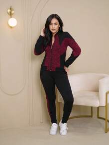 Women Two-Piece Outfits - rượu vang PRT - Xem 2