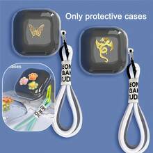 透明金色蝴蝶/龍紋防震耳機盒適用於Magic Sound Fit Pro無線藍牙耳機 - 無色 - 查看 4