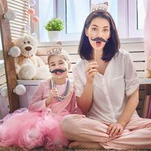 鑽石玫瑰金生日皇后髮箍皇冠和腰帶，適用於女士女孩生日派對裝飾用品 - 玫瑰金 - 查看 4