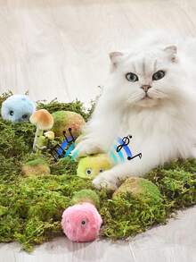 Pelota de Juguete para Gatos con luz LED,Juguete Interactivo para Gato,Juguete Interactivo con Sonidos de Animales Diferentes - Azul - Ver 6