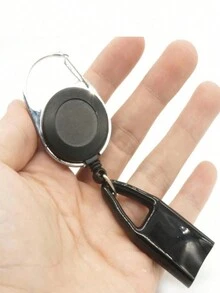 1pc Retractable Lighter Belt Buckle With Hidden Holder And Keychain Protective Cover (Black) - Black - View 6