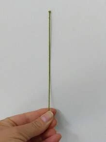 Arame Encapado Para Artesanato C/ 100unidades C/ 15Cm Nº26 - Verde - Visão 5