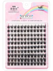 DIY Eyelash Expansion 160 Clusters Of 11-13MM Comic Eyelashes, 10 Rows Of Large Eye Fake Eyelashes - C - View 4