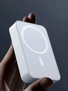 Power Bank Batería Inalámbrica Magnética 10,000 MH Compatible con iP Mag Safe 15W - Blanco - Ver 5