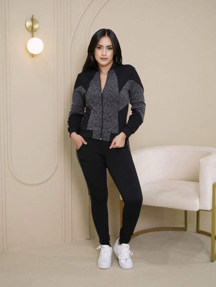 Women Two-Piece Outfits - PRT灰色 - 查看 1