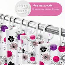Cortinas de ducha, accesorios de baño, decoración de baño - Multicolor - Ver 5