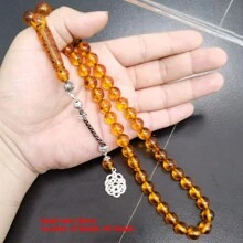 Tasbih Brown Resin Turkish Fashion 45 Prayer Beads Misbaha Bracelet Muslim Accessories On Hand