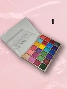 Paleta de sombras 24 TONOS / COLORES VIVOS / AZUL / CAFË / MORADO / GRIS - 1 - Ver 1