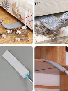1set, Microfiber Dusting Brush With Extension Rod, Washable Extendable Dust Duster, Retractable Crevice Dust Cleaner, Dry Wet Dual-Use Cleaning Brush, Multipurpose Dust Removal Brush, Suitable For Sofa Bed And Furniture Bottom, Cleaning Supplies,Kitchen,Kitchen Items,Cleaning - Blue - View 2
