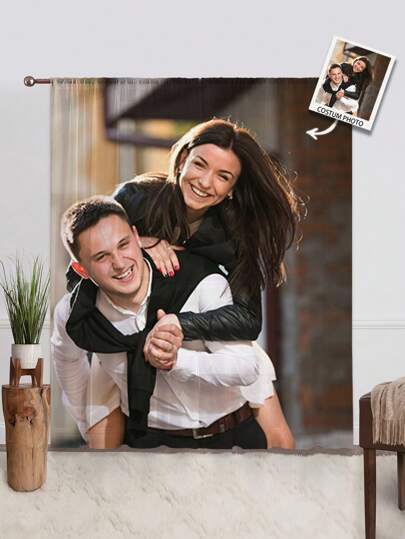 1pc Custom Photo Curtains, Personalized Curtains With Photo And Text, Curtains Photo Collage, Custom Dog Curtains, Personalized Dog Curtainss, Personalized Throws Curtains, Dog Picture Curtains, Collage Curtains, Best Friend Photo Curtains, Cozy Curtains, Family Photo Gift, Wedding Gift, Birthday Gifts, Mother's Day Gift, Father's Day Gift, Gift For Mom/Dad, Gift For Friend, Gift For Her