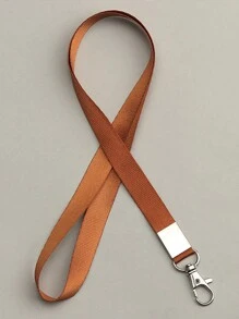 1pc Solid Color 1.5CM Wide Plain Student ID Card Holder Lanyard Neck Sling Chest Card Work ID Card Bus Card Lanyard Hanging Neck Rope Lanyard For Mobile Phone Straps Camera