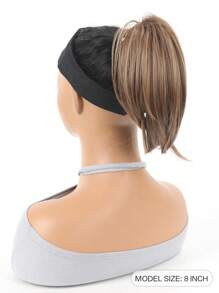 Messy Bun 發型片，夾子式鬆散包髮，適用於女性短直高馬尾、女孩蓬鬆髮髻等發型 - 間色 - 查看 4