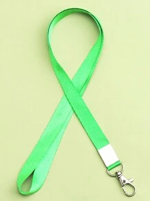 1pc Solid Color 1.5CM Wide Plain Student ID Card Holder Lanyard Neck Sling Chest Card Work ID Card Bus Card Lanyard Hanging Neck Rope Lanyard For Mobile Phone Straps Camera