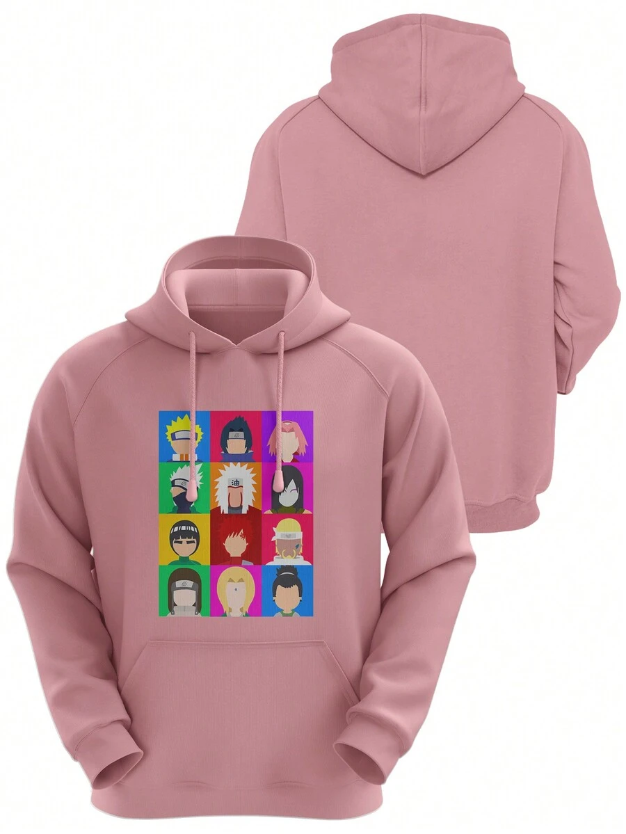 Men Hoodies - Màu Hồng baby - Xem 1