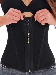 Ceinture de maintien de la taille avec fermeture éclair, gaine du corps à haute compression pour femmes