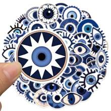 50 pezzi adesivi occhio malvagio carini, adesivi decorativi a graffiti cartoni animati con certificazione per bambini, per laptop, bottiglie d'acqua, bagagli, caschi, skateboard, cancelleria, motociclette, decorazione d'aula, forniture artistiche per adolescenti, forniture scolastiche, back to school
