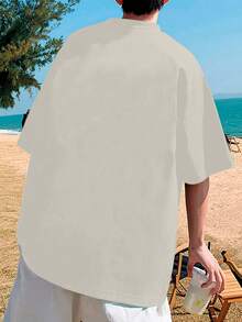 Men T-Shirts - 米色 - 查看 7