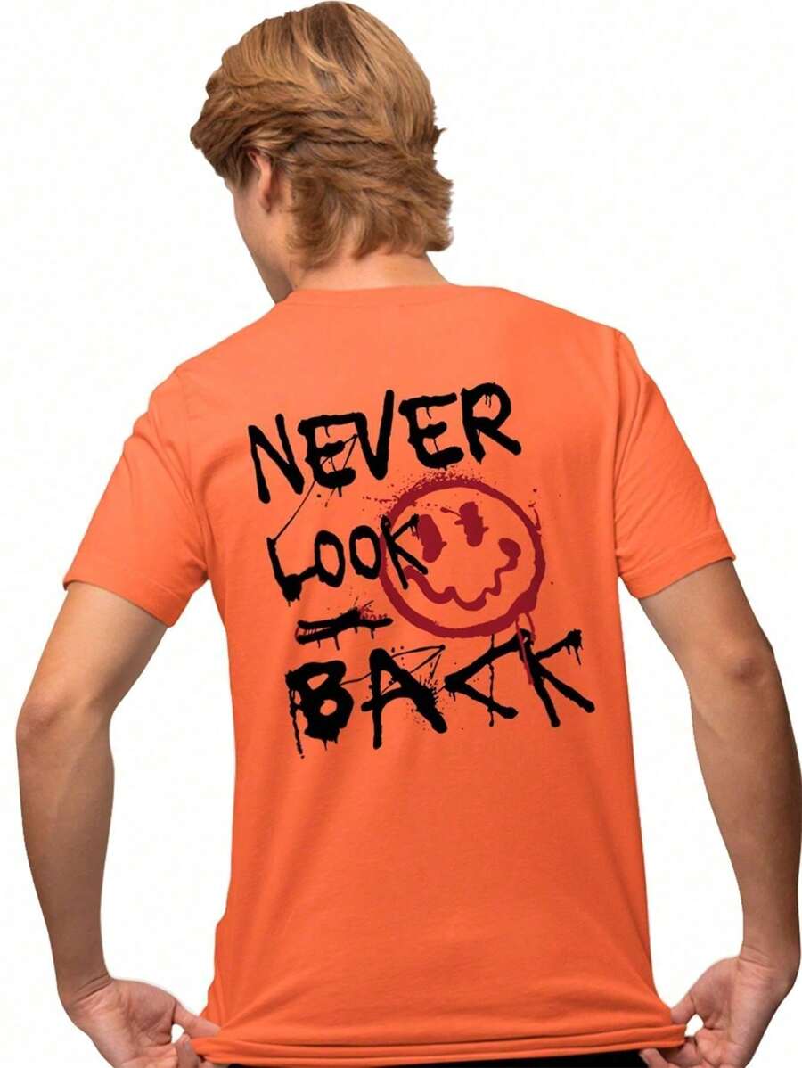 Men T-Shirts - 橘色 - 查看 1