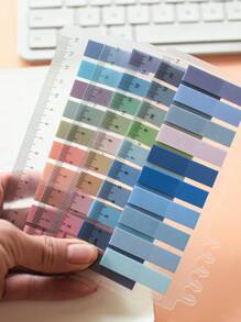 800 Chiếc 4 Thiết Kế Giấy Dán Trong Suốt PET, Tab Chỉ Số Màu Morandi, Nhãn Mũi Tên & Tab Để Phân Loại & Đánh Dấu, 4 Packslot - Nhiều màu - Xem 3