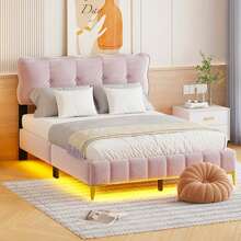 Sweiko Bed Frames - Pink - View 1