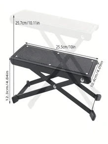 Sturdy Metal Guitar Pedal Board, 4-Level Adjustable & Foldable, Comfortable For Home Or Stage Performance,Gitare,Cello,Drum Kit