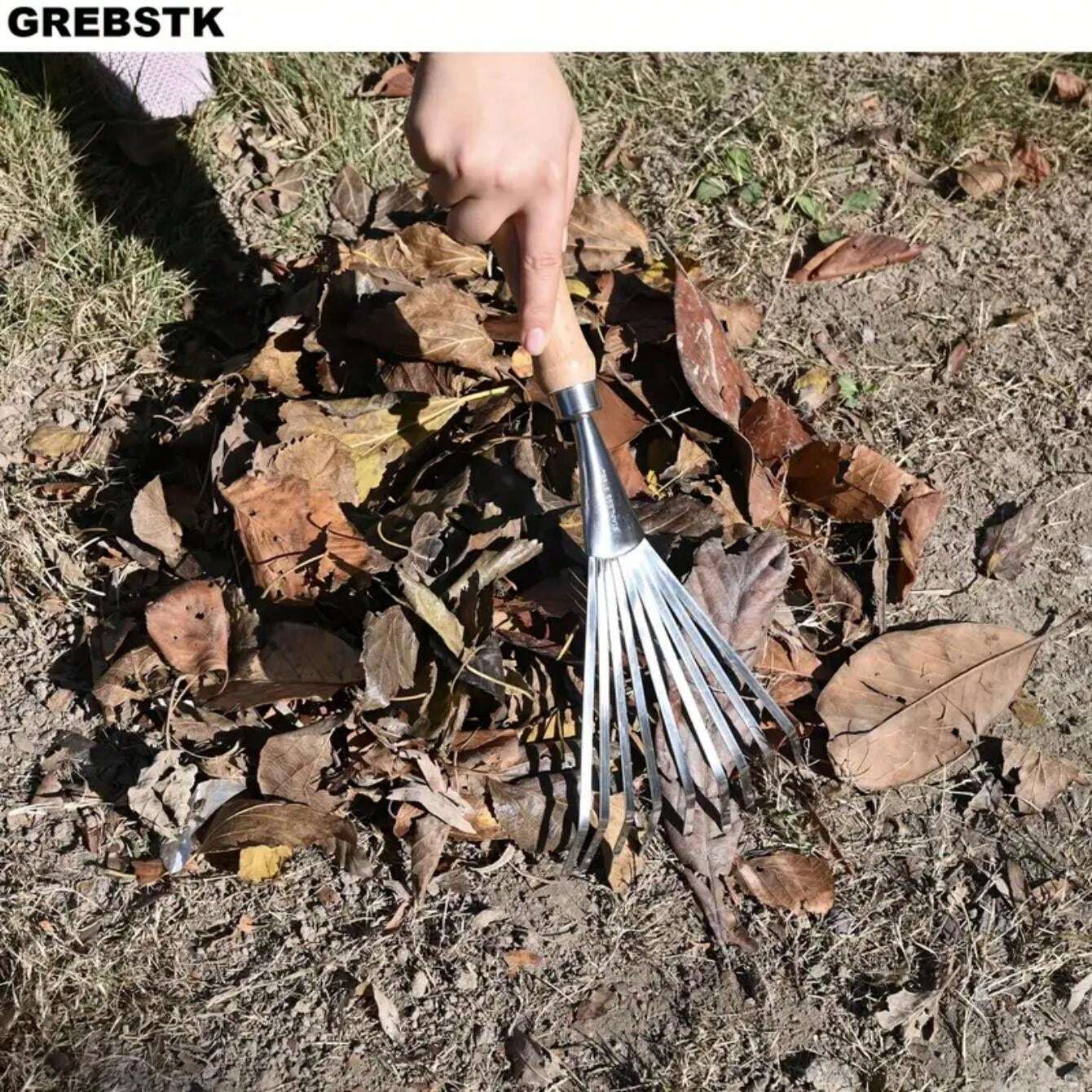 Trash Collection Rake A Small Rake For Raking Garbage, A Multi-Functional Rake, Raking Leaves ...