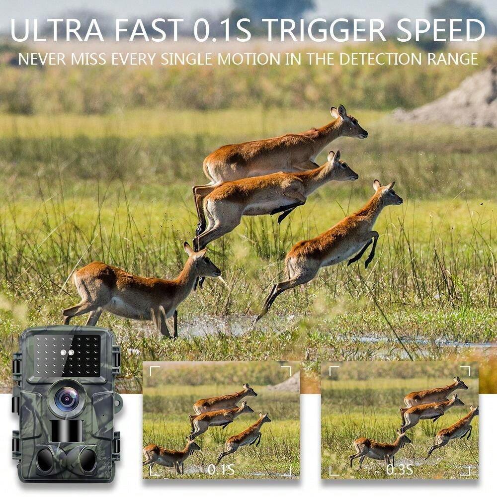 Dargahou Trail Camera 4K 48MP Game Camera With Night Vision, 0.3