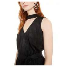 Bar III Women's Choker Jumpsuit Black Size Extra Large - Multicolor - View 3