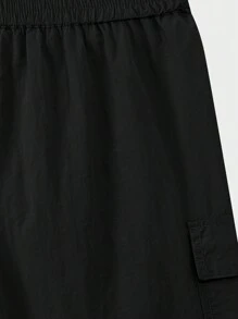 zosee 年輕男孩快幹短褲，帶大口袋，兒童中長款短褲，男孩戶外運動短褲，2024年夏季新款 - 黑色 - 查看 7